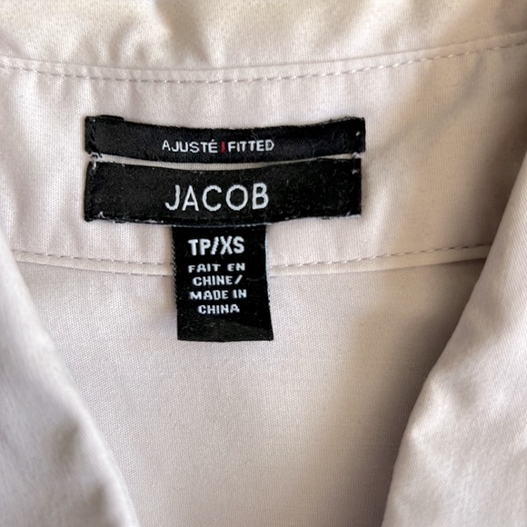 Millennial pink stretch, fitted button down - Sz XS - Picture 4 of 8